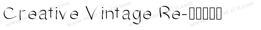 Creative Vintage Re字体转换